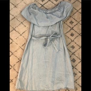 Off the shoulder chambray dress Old Navy